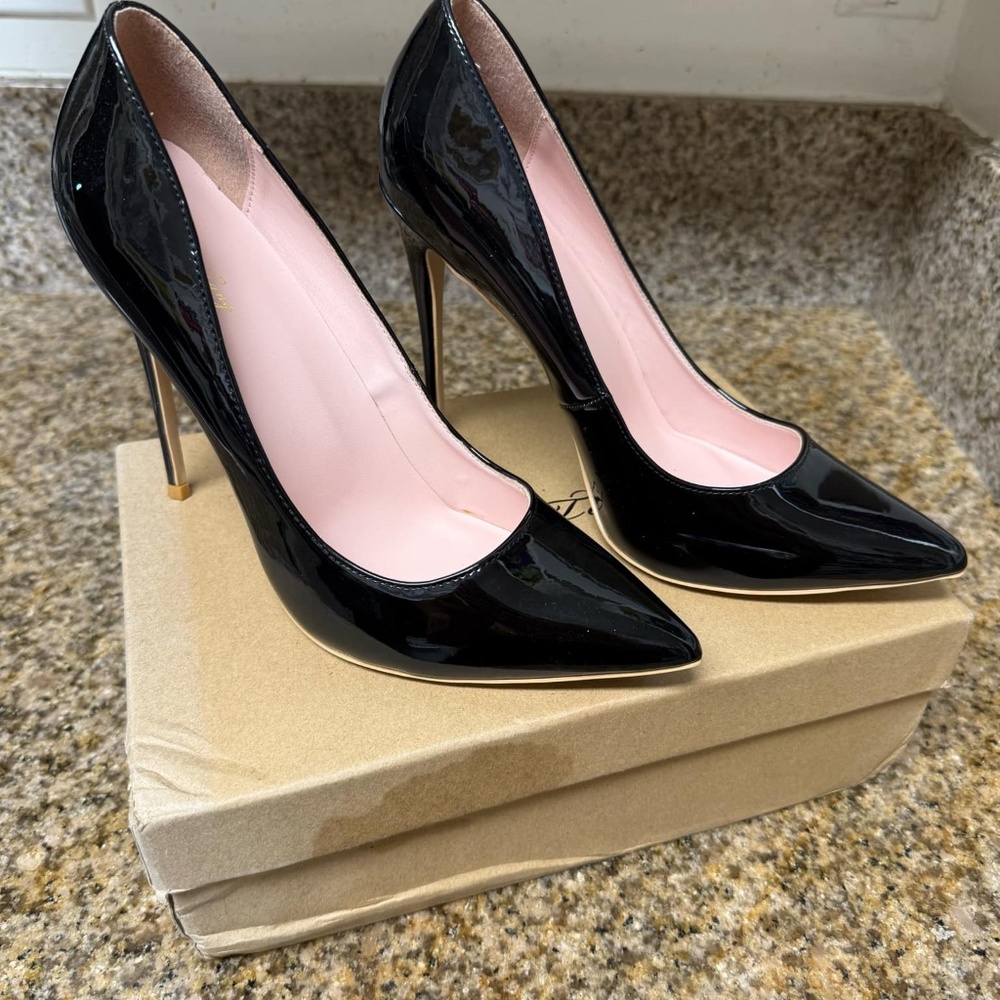 Elizabeth Tang Women's pointy Toe High Heels Stilettos [Black Size 10]